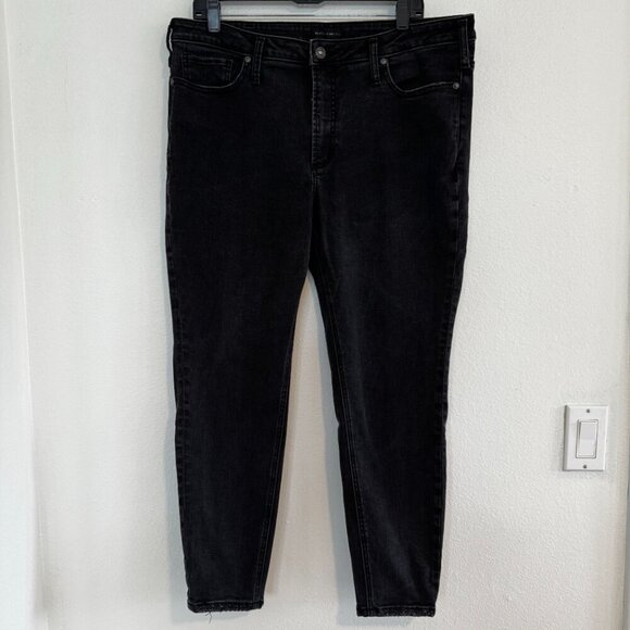 Silver High Note Skinny Jeans in Black Size 16 - Picture 1 of 9